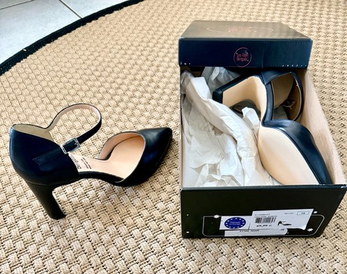 Escarpins cuir noir - escarpins,