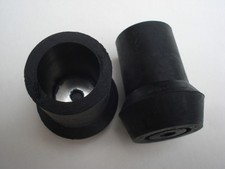Lot de 2 embouts 22 mm patin pied pour canne béquille cadre baton caoutchouc