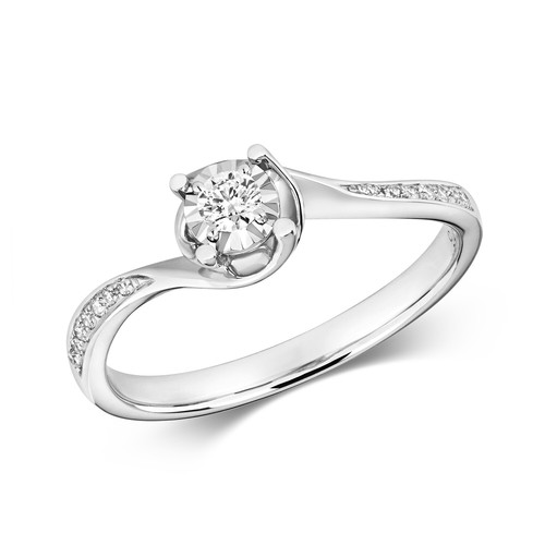 Bague femme solitaire - femme,