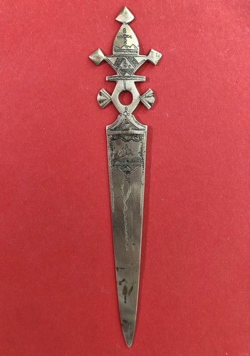 Ancien coupe papier argent - coupe, en
