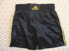 Short Adidas Nylon Boxe noir et jaune boxing Vintage Survetement Homme - M