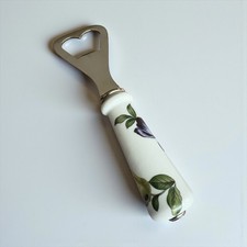 Décapsuleur Vintage en Porcelaine de Paris avec Décor Floral Botanique