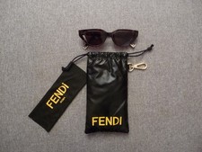 Monture/ Lunettes de Soleil "Oeil de Chat" Marron et son Etui- Neuf- Fendi