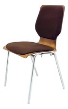 Chaise Ans 70 Contreplaqué Courbé Vintage Moderne Ans 60 carlo ratti