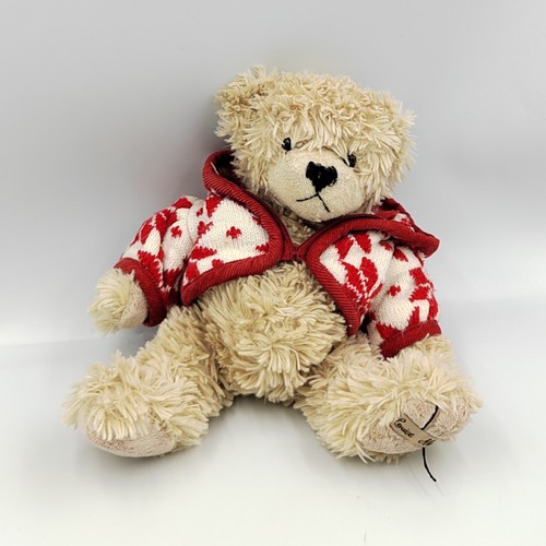 Peluche ours beige - gilet, laine