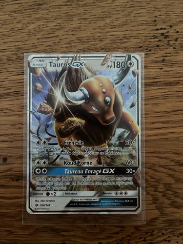 Carte pokémon tauros - carte, gx
