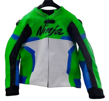 Blouson en cuir pour moto / moto de course Kawasaki Ninja sur mesure