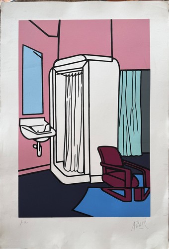 Valerio adami gravure bagno - valerio,