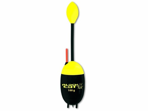 Black cat catfish float - black,