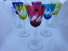 6 VERRES A VIN ANCIENS EN