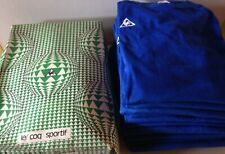LOT 10 MAILLOTS LE COQ SPORTIF ANNEES 70 BLEU STYLE : ITALIE - FRANCE - BASTIA