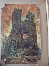 Lot de 4 Cartes Postales anciennes Guerre 14-18 – La France en Feu - Non écrites