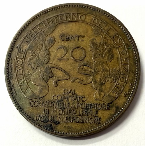 Pièce jeton 20 centesimi - jeton,
