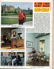 HELMUT BERGER => 1 page 1975 Spanish CLIPPING / COUPURE DE PRESSE