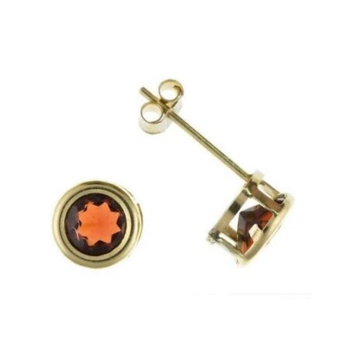 Boucles oreilles grenat - grenat, en