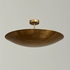 Plafonnier perforé en laiton