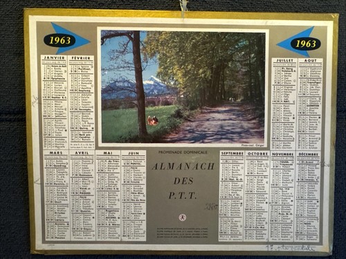 Almanach des ptt 1963 - almanach,
