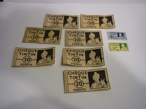 Lot points chèque tintin - points,