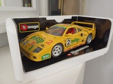 Ferrari F40 1987 TOTIP #2 burago 1/18 - miniature jaune boite - rare vintage
