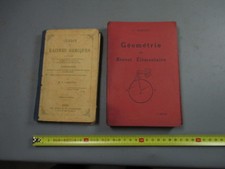 Lot de 2 ancien livres ecole