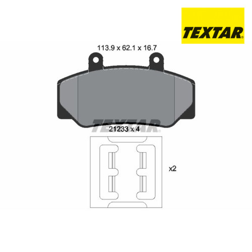 Brake pad set - disc,