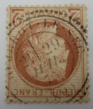 FRANCE TIMBRE N° 51 - CACHET PERLE DOMBROT-LE-SEC - CERES DENTELE
