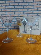 CRISTAL D'ARQUES - 3 VERRES COKTAIL 30 CL / APERITIF MIKASA