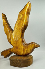 Wooden decor Brown bird Placed
