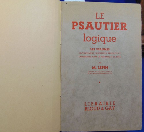 Lepin psautier logique les - lepin, le