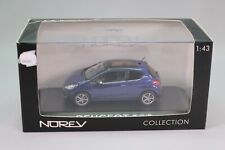 ZE285 NOREV 1/43 PEUGEOT 208 BLEU VIRTUEL 3 PORTES REF 472800 NB