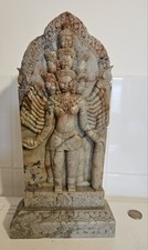 Sculpture tantrique 31cm BOUDDHA HEVAJR A Angkor Cambodge pierre Asie ethnique