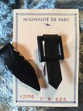 Lot Broches Pinces Corsage cravate chapeau modiste années 1920/30