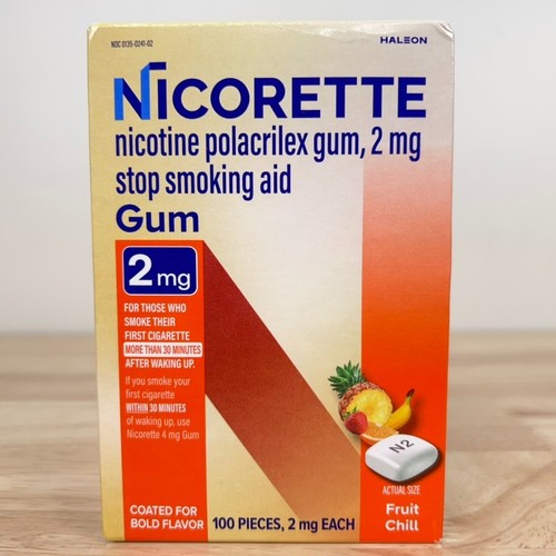 Nicorette nicotine gum - nicotine, 2mg