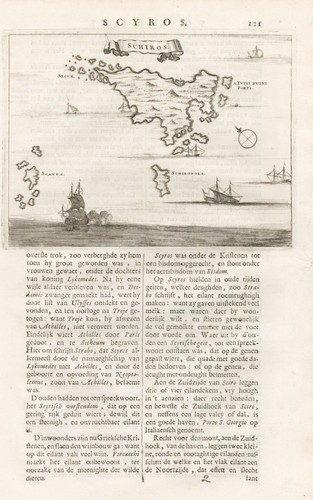 Carte île de skyros - carte,