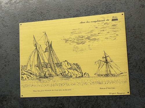 Gravure sur plaque laiton - gravure,
