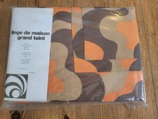 Draps vintage Space Age Parure complète.