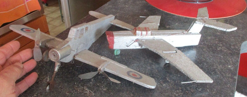 Ancien avion bois maquette - avion,