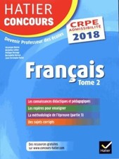 Hatier concours crpe 2018 - français ... - Véronique Boiron - V349861