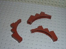 3 x LEGO RedBrown arch 2339