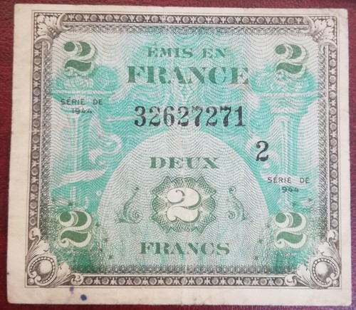 Billet français francs 1944 - français, 2