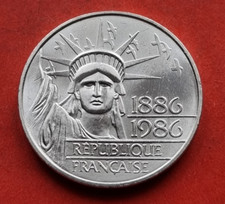 MONNAIE DE  100F  LIBERTé   1986  EN ARGENT MASSIF 900%