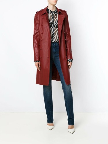 Manteau trench cuir - manteau,