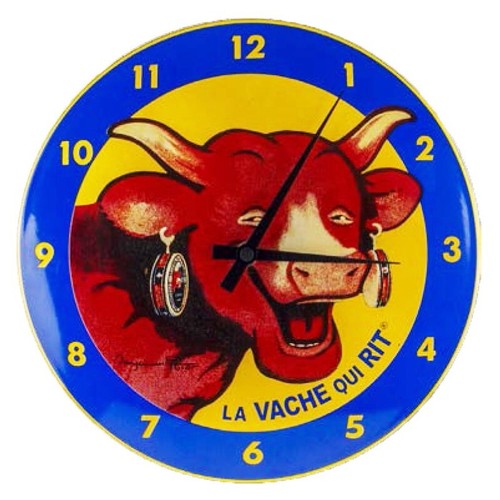Horloge murale émaillée