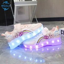 Chaussure la reine des neige led basket lumineuse taille du 25 au 35 disponible 