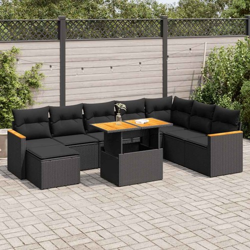 Salon jardin avec coussins - salon,