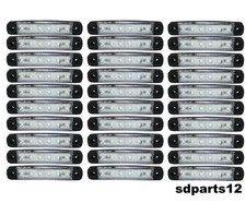 30 Feux de Gabarit Blanc 12V LED Position Avant Camion Fourgon Camping-car E13