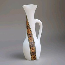 Vase céramique  Signé Les Deux Potiers "Decor Exclusif"des Années 60.