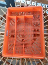 Authentique Range Couvert cuisine orange rétro vintage années 70