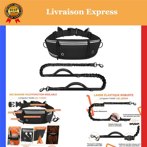 Laisse canicross chien mains - laisse,