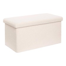 Pouf Coffre Double Bouclette